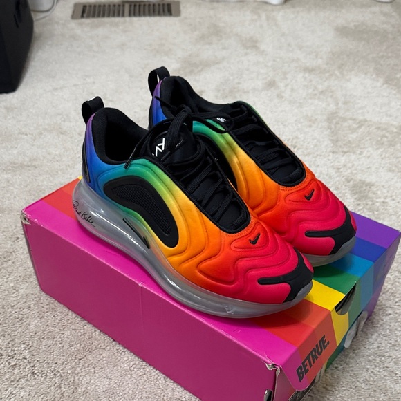 Nike Shoes - Nike Robert Blake Colab Max 720 Ombre Rainbow Sneakers